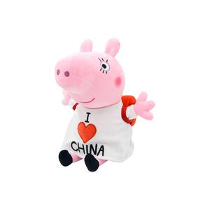 Кукла E STRONG Piglet Peppa Pig China Collection плюшевая кукла высота 30см E-STRONG, I Love China Piggy Mom.