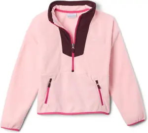 Флисовая кофта Columbia Boys Sequoia Grove Half Zip, Satin Pink/Moonvista