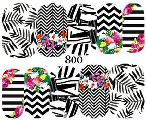 Водные наклейки для ногтей - №800, Raisin