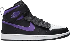 Кроссовки Air Jordan 1 High FlyEase Wild Berry, черный