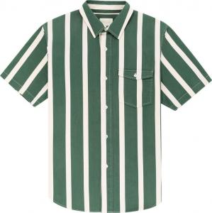 Рубашка Aimé Leon Dore Bold Stripe Short-Sleeve Shirt 'Botanical Green/Pristine', зеленый