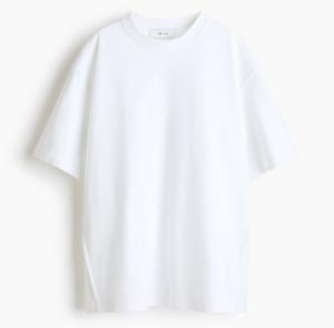 Футболка H&M Loose-fit, белый