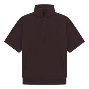Футболка drop2 ss23 ls halfzip 3/4 sweatshirt 'brown' Fear Of God Essentials, серый