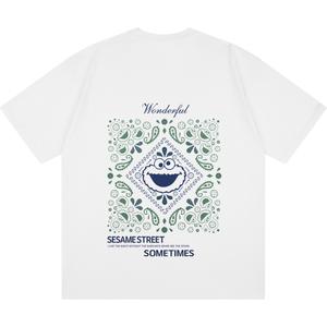Футболка унисекс SESAME STREET, белый