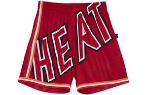Майами Хит Mitchell & Ness X NBA Укороченные шорты Mitchell Ness Красный