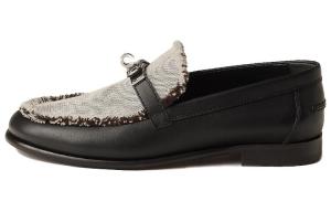 Туфли женские Hermès Destin, серый / черный