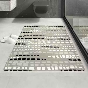 AOVOC Ковер 60х90 см для ванной, грязеотталкивающий, влаговпитывающий, нескользящий, быстросохнущий