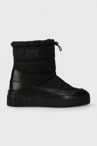 Женские зимние ботинки Gant Snowmont комбинированные на кулиске, черный