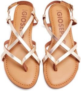 Женские сандалии GIOSEPPO с ремешком на щиколотке, золотой