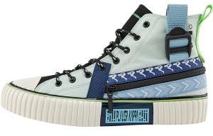 Кеды Kappa Canvas Shoes Unisex High-Top Sail Blue/Black