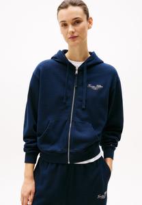 Толстовка Tommy Hilfiger SCRIPT ZIP HOODIE, Dark Night Navy/Dark Blue