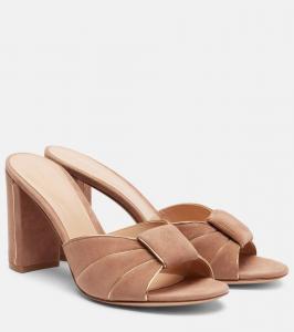 Замшевые мюли Gianvito Rossi, Mekong + Praline