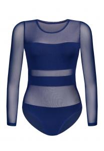 Классический топ TEYLI Shirt Bodysuit, темно-синий