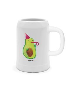 Пивная кружка с авокадо, вечеринка без слов в белом цвете Mr. & Mrs. Panda