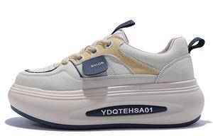 Кроссовки для образа жизни Женские низкие Junjali, цвет White - Fleece-Lined