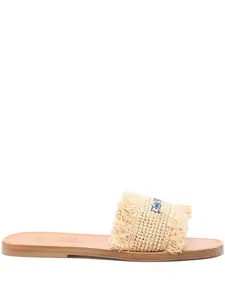 Шлепанцы с вышитым логотипом DSQUARED2, нейтральный