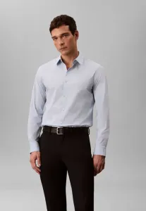 Однотонная эластичная приталенная рубашка Calvin Klein, Niagara Mist