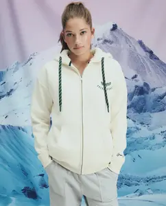 Женская толстовка с открытым капюшоном из искусственной овчины Green Coast, белый