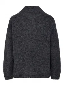 Пушистый свитер с высоким воротником 'S Max Mara, серый