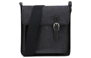 Хлопковая сумка через плечо унисекс черная LONGCHAMP