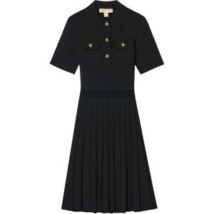 Женское платье с коротким рукавом MICHAEL KORS, черный