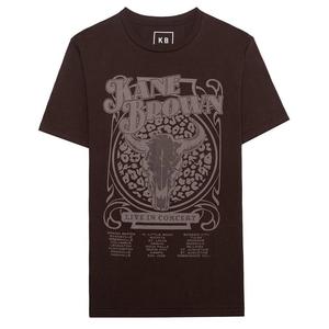 Мужская футболка Kane Brown с рисунком дикого черепа Licensed Character, цвет Dark Chocolate