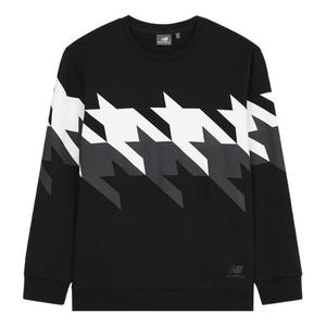 Свитер New Balance Sweatshirt 'Black White Grey', черный