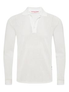 Orlebar Коричневая рубашка-поло Maranon Orlebar Brown, белый