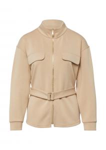 COMMA Худи на молнии в бежевом цвете