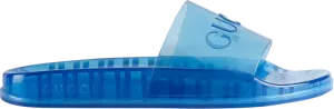 Сланцы Gucci Slide Sandal Transparent Blue, синий