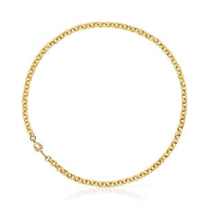 Колье Tous Manifesto, 40 см, позолоченное серебро