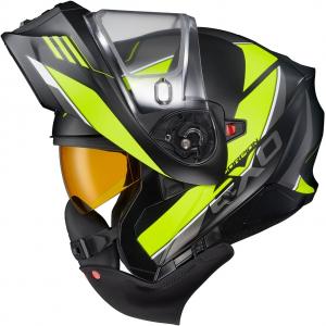 Шлем снегоходный ScorpionEXO GT930, черный / зеленый