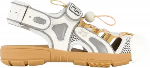 Сандалии Gucci Wmns Tinsel Sport Sandals Crystal White Grey, белый