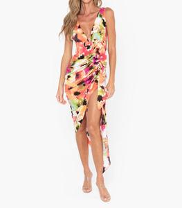 Платье Tulum с цветочным принтом пионы JBQ, Peony Floral