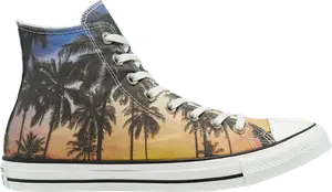 Кроссовки Converse Chuck Taylor All Star High Sunset Palms - Orange, оранжевый