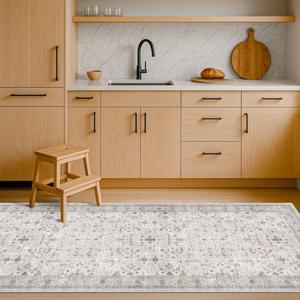 Ковровая дорожка Hazo Haus для кухни, 61х183 см, светло-серый