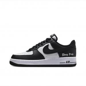 Кастомизированные кроссовки Nike Air Force 1 Skateboard Shoes Unisex, белый/черный