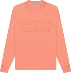 Лонгслив Fear of God Essentials Kids Long-Sleeve Tee 'Coral', оранжевый