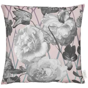 Декоративная подушка SIBYLLA с наволочкой и наполнителем, 1 штука Apelt, Grau/rosé + geblümt