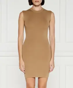 Шерстяное платье Michael Kors, бежевый