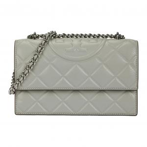 TORY BURCH Флеминг Маленькая Преобразуемая Сумка Через Плечо Серый