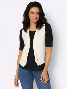 WITT WEIDEN Джинсовый жилет цвета экрю