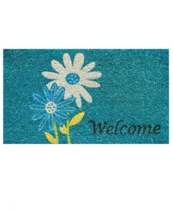 Придверный коврик Daisy Welcome из кокосового волокна/винила, 43 см x 63 см Home & More, мультиколор