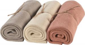 Кухонное полотенце Sander 3er-Pack 164721, абрикосовый - экрю - серый