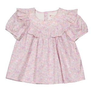 Bonpoint Девочки Фоска Топ С Цветочным Принтом, розовый