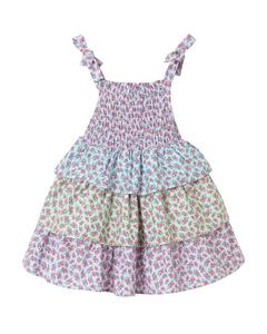 Andy & Evan Платье с цветочным принтом ярусное, мультиколор