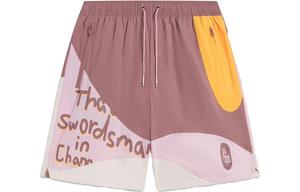 Badfive повседневные шорты мужские Перилла коричневый Цветочная ветка розовый Лунный свет серый Lining, серый