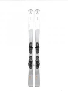 Atomic Женские лыжи, полноразмерный пеноматериал с амортизацией, средний уровень, женская модель, черно-белый CL, рост 143 см