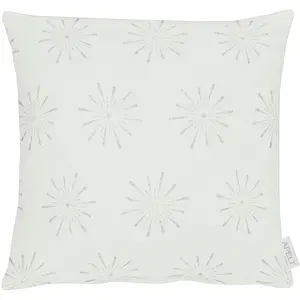 Декоративная подушка 6302 Apelt, Silberfarben, weiß + gemustert