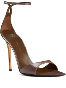 Босоножки Intriigo 105 с заостренным носком Giuseppe Zanotti, коричневый